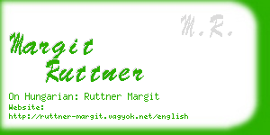 margit ruttner business card